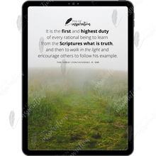 Load image into Gallery viewer, First & Highest Duty Screen Background