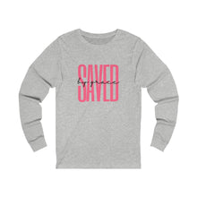Load image into Gallery viewer, "Saved by Grace" Long Sleeve Tee - Light