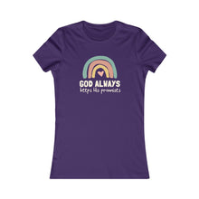 Load image into Gallery viewer, "God Always Keeps His Promises" Women's Tee - Dark