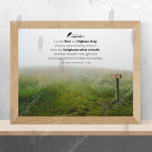 Load image into Gallery viewer, First & Highest Duty Screen Background