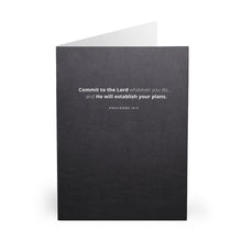 Load image into Gallery viewer, "Commit to the Lord" Greeting Cards (5 Pack)