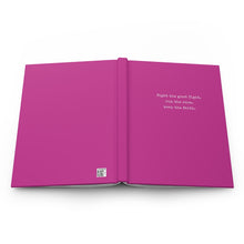 Load image into Gallery viewer, Fight the Good Fight Hardcover Notebook - Pink