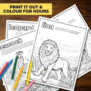 Animals in the Bible - Colouring Book