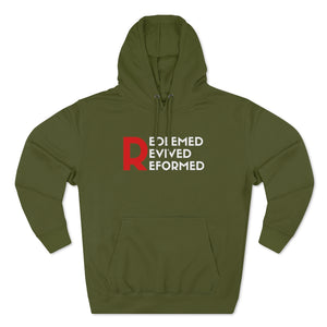 "Redeemed, Revived, Reformed" Hoodie - Dark