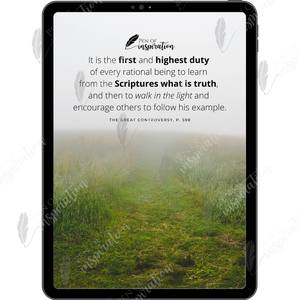 First & Highest Duty Screen Background