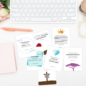 Inspirational Bible Verses for Overcoming - French Version