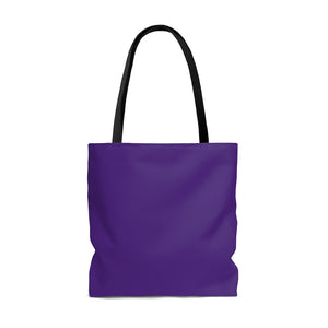 "Love Over Fear" Purple Tote Bag