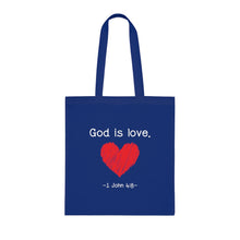 Load image into Gallery viewer, God is Love Tote - Blue
