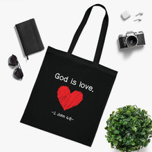 Load image into Gallery viewer, God is Love Tote - Black
