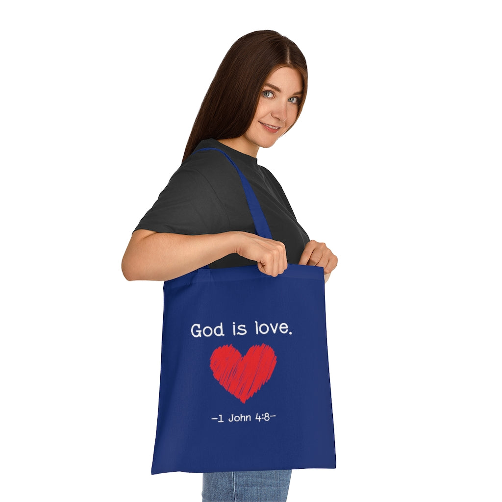 God is Love Tote - Blue